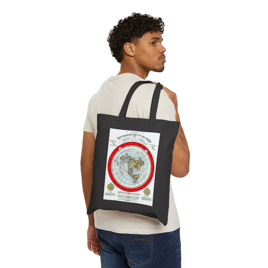 Vintage World Map Tote Bag – Antique North Pole Chart Canvas Tote