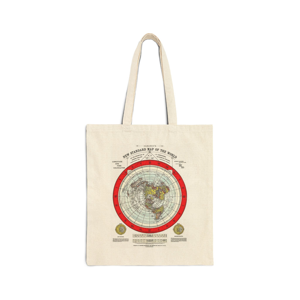 Vintage World Map Tote Bag – Antique North Pole Chart Canvas Tote