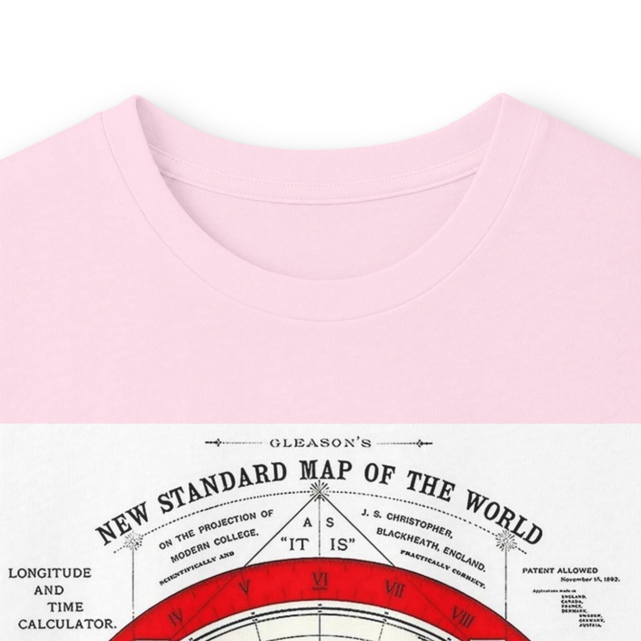 Flat Earth Map Long Sleeve Tee — Vintage 'Seal of the World' Graphic