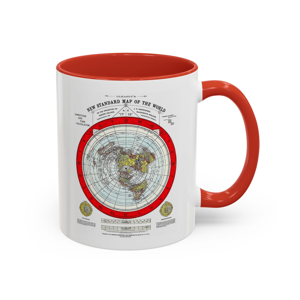 Vintage World Map Accent Coffee Mug (11/15oz)