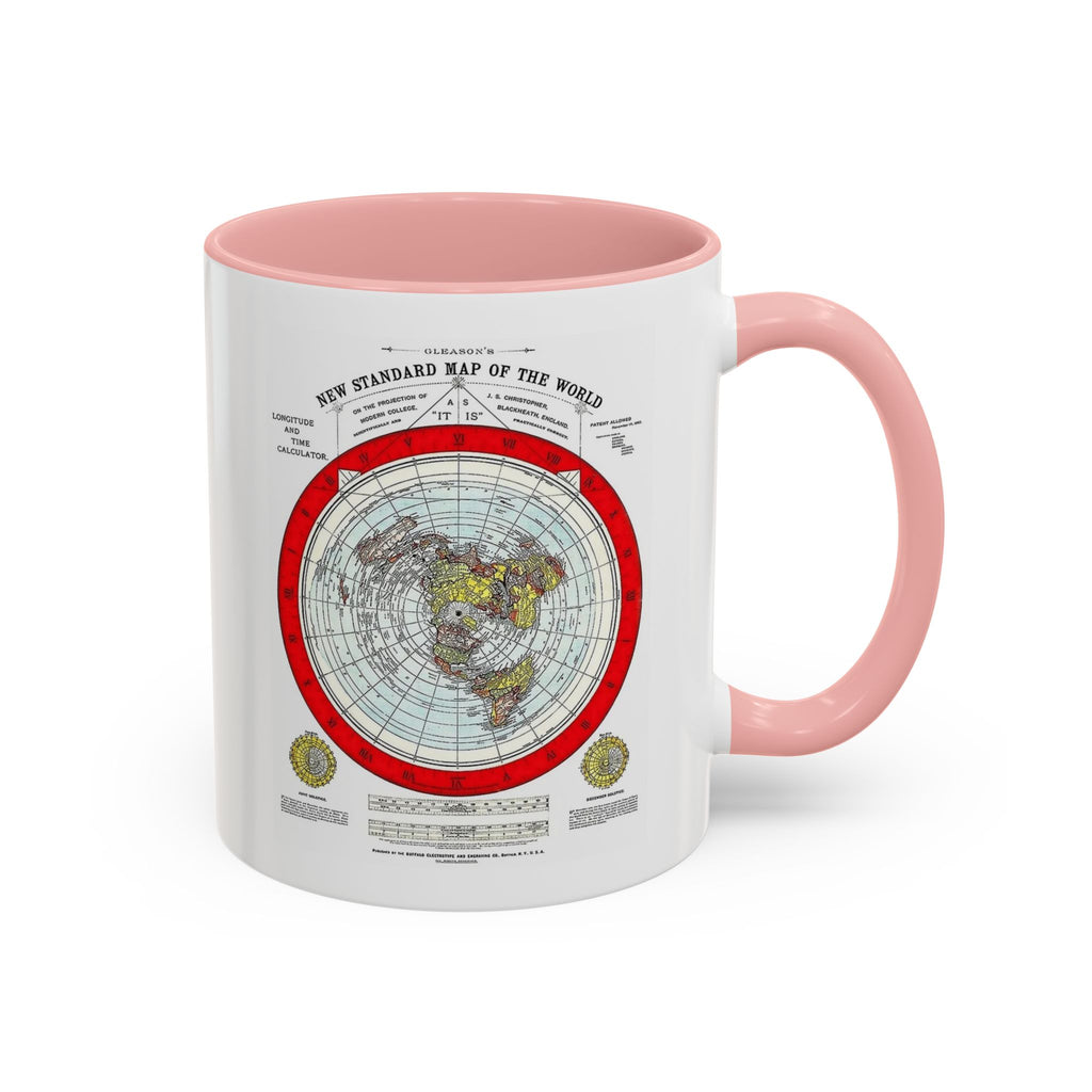 Vintage World Map Accent Coffee Mug (11/15oz)
