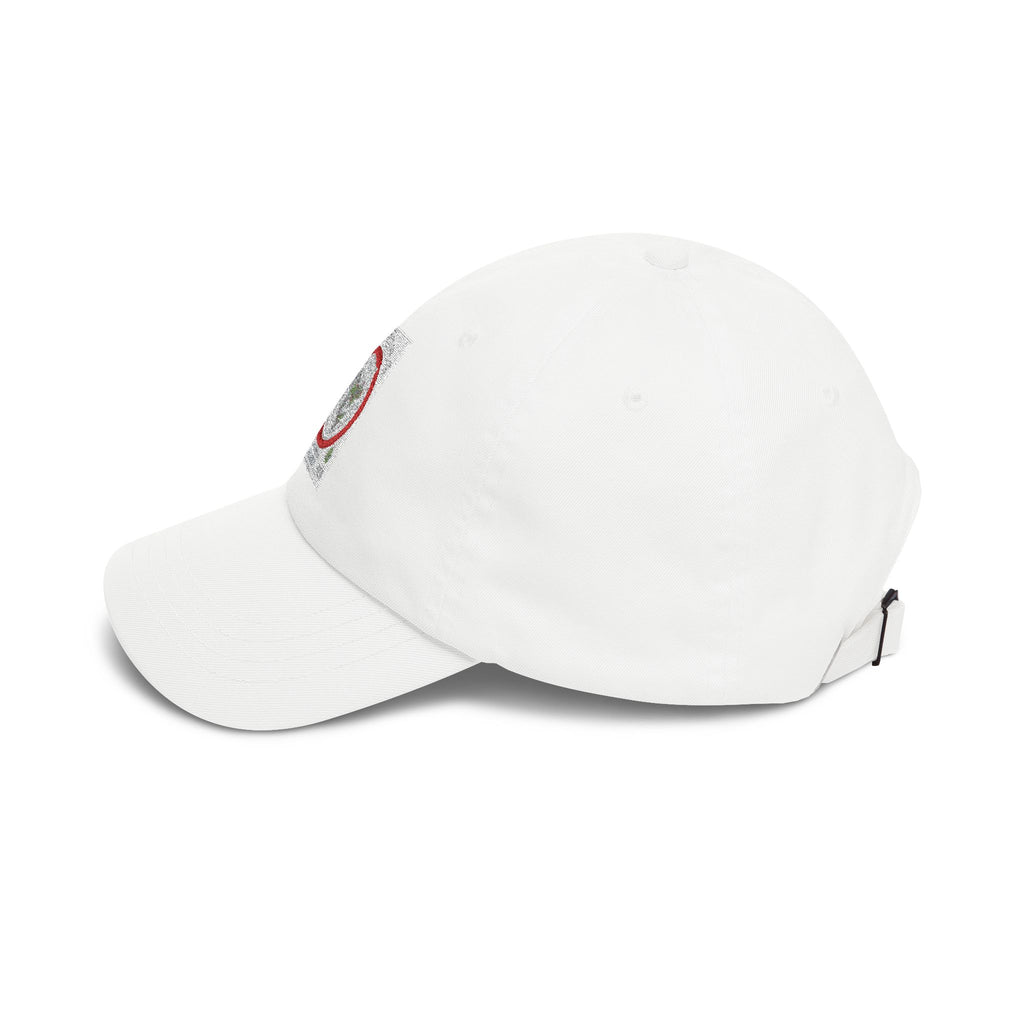 Dad Cap — Vintage Floral Globe Embroidered Baseball Hat