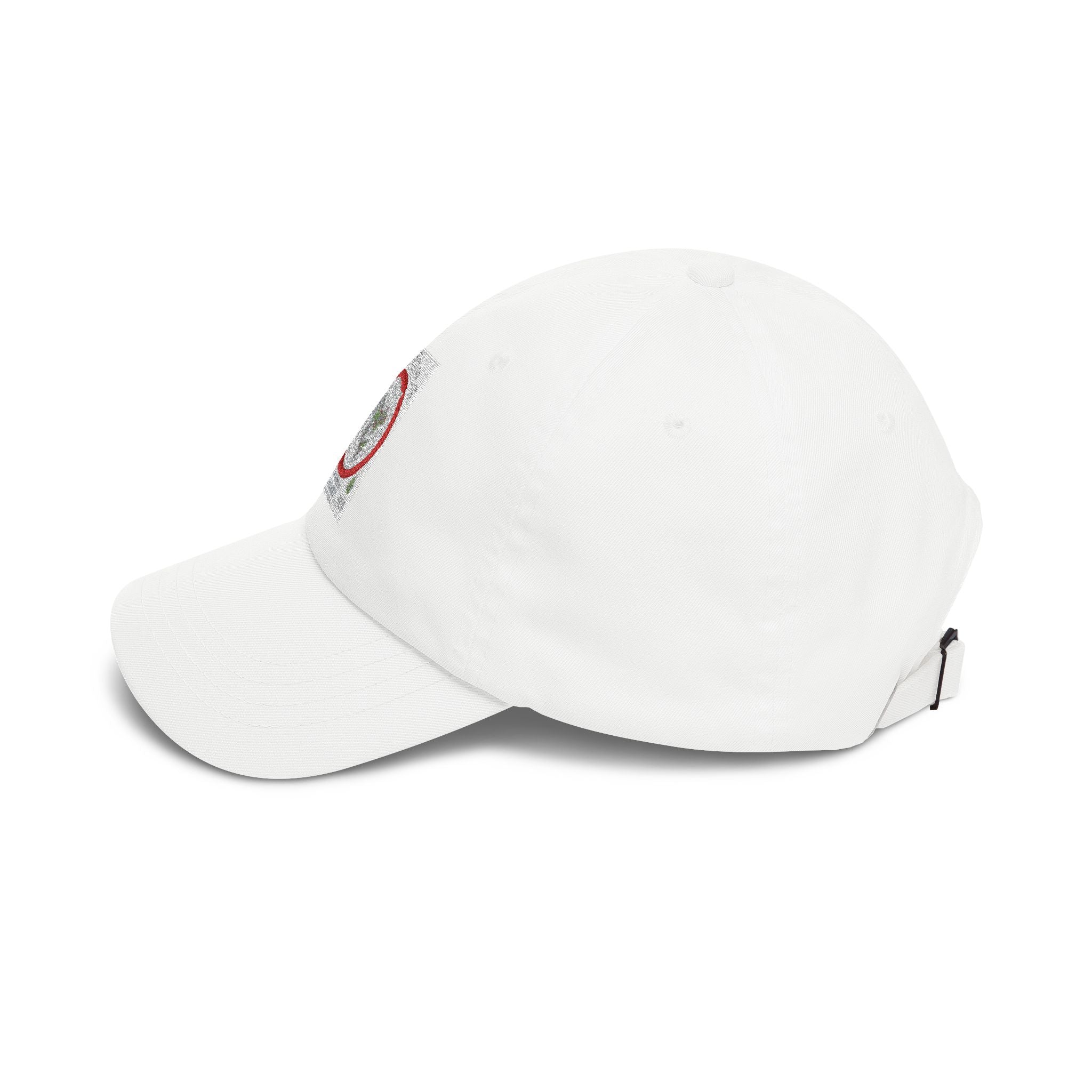 Dad Cap — Vintage Floral Globe Embroidered Baseball Hat