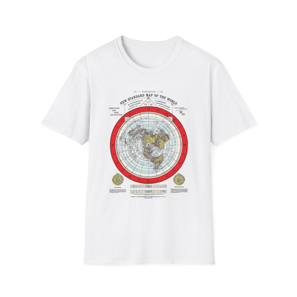 Vintage World Map T-Shirt — 'New Standard Map of the World' Retro Atlas Tee