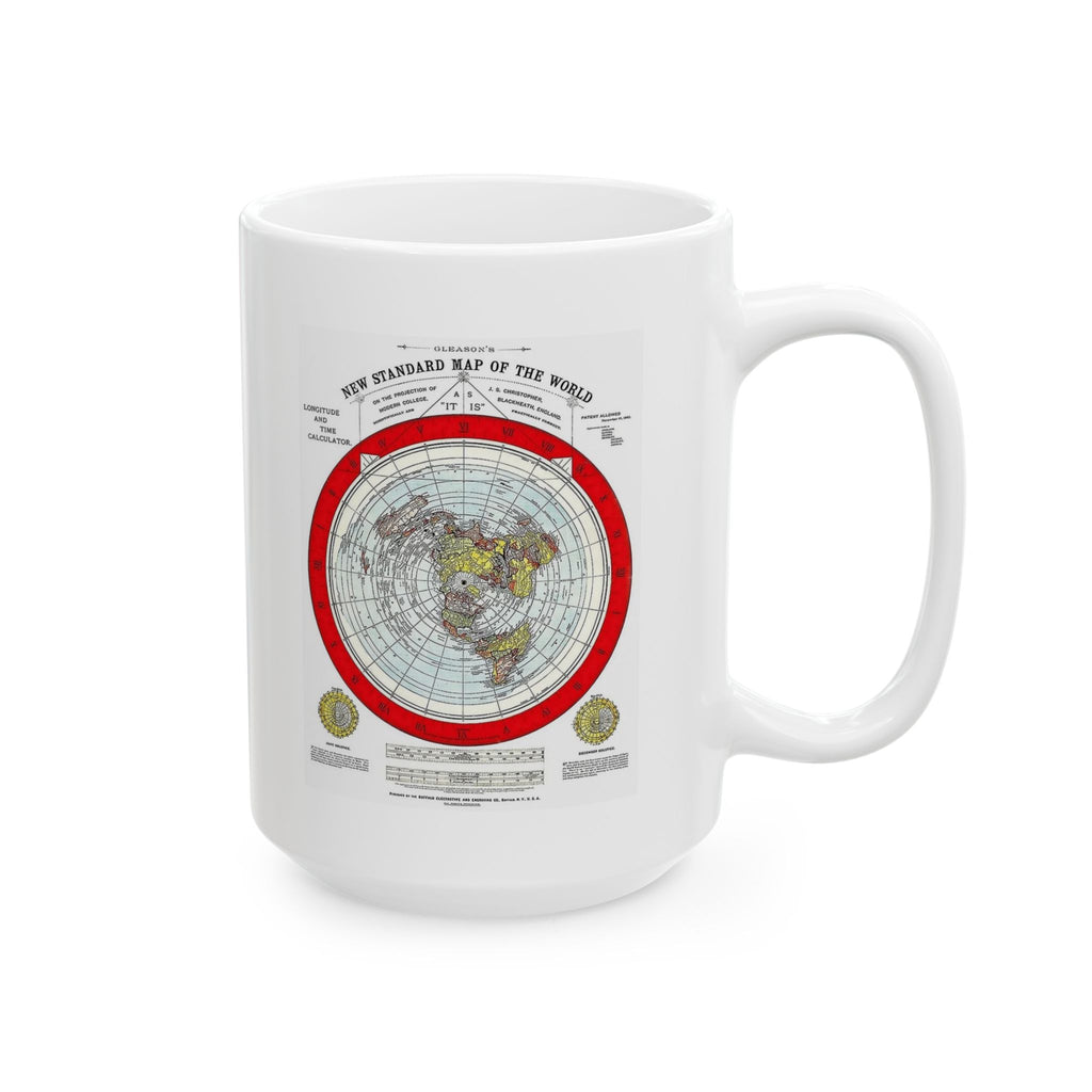 Vintage World Map Ceramic Mug – Retro Atlas Coffee Cup (11oz & 15oz)