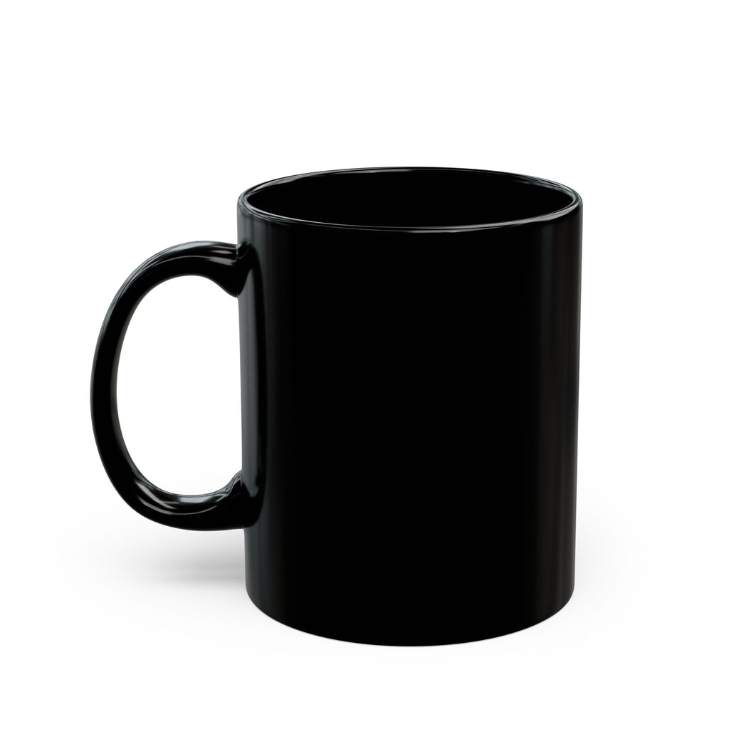 Vintage World Map Black Mug – Antique Polar Projection Coffee Cup (11oz/15oz)