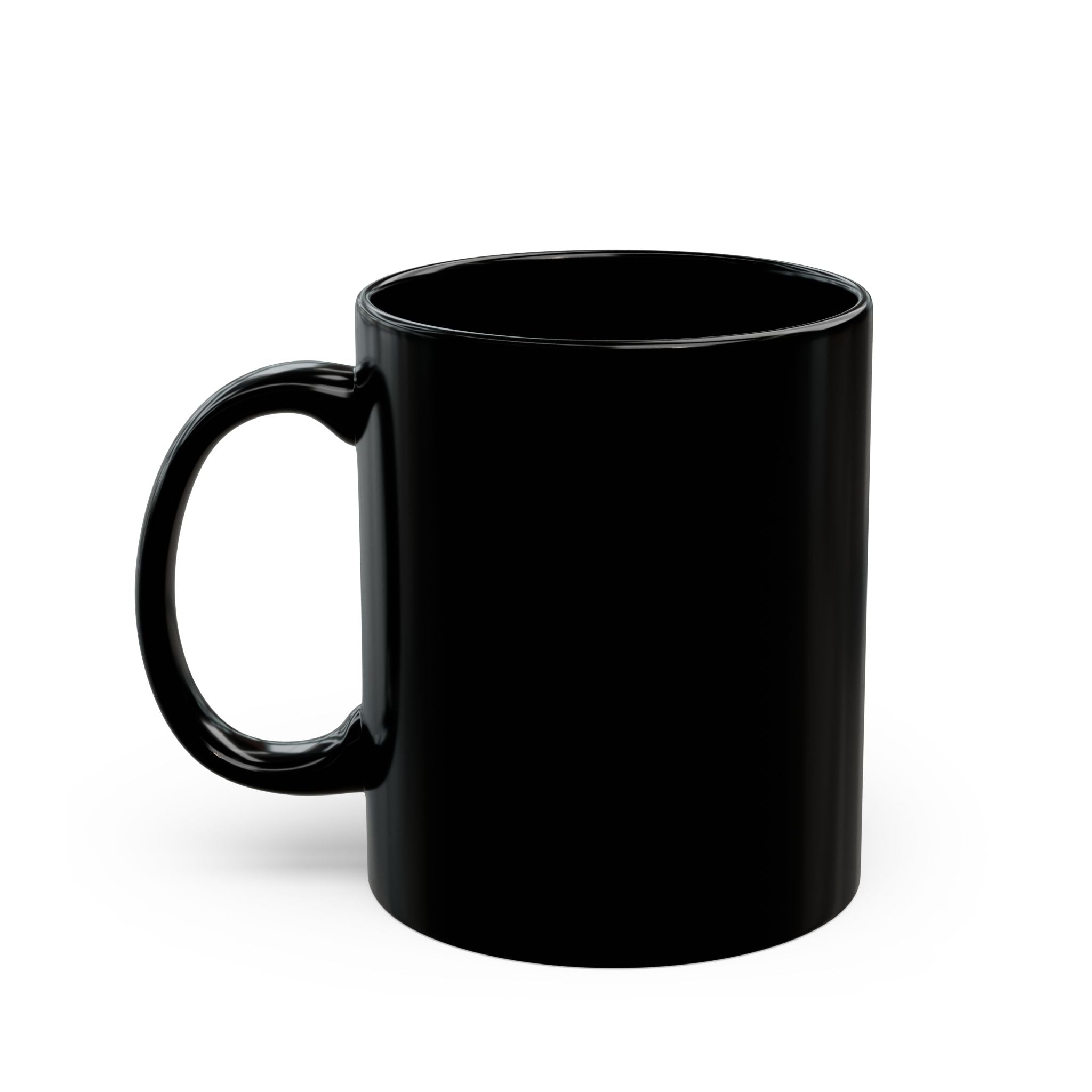 Vintage World Map Black Mug – Antique Polar Projection Coffee Cup (11oz/15oz)