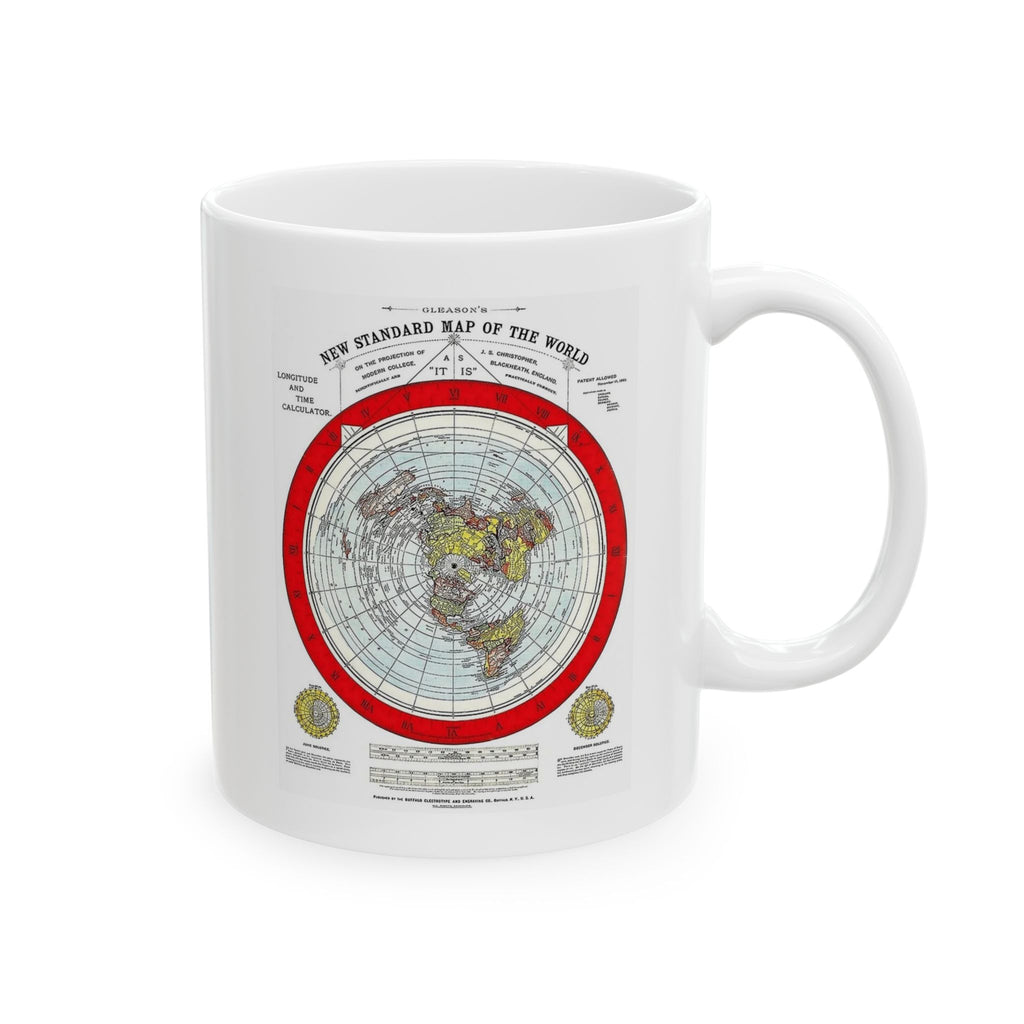 Vintage World Map Ceramic Mug – Retro Atlas Coffee Cup (11oz & 15oz)