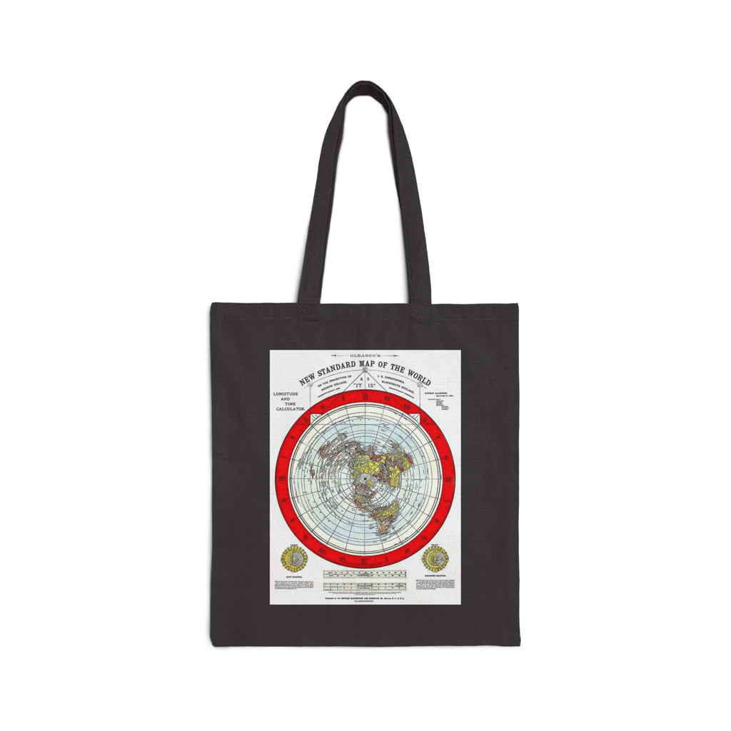 Vintage World Map Tote Bag – Antique North Pole Chart Canvas Tote