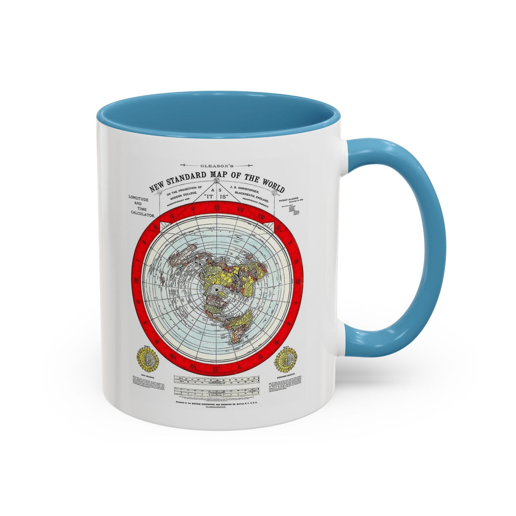 Vintage World Map Accent Coffee Mug (11/15oz)