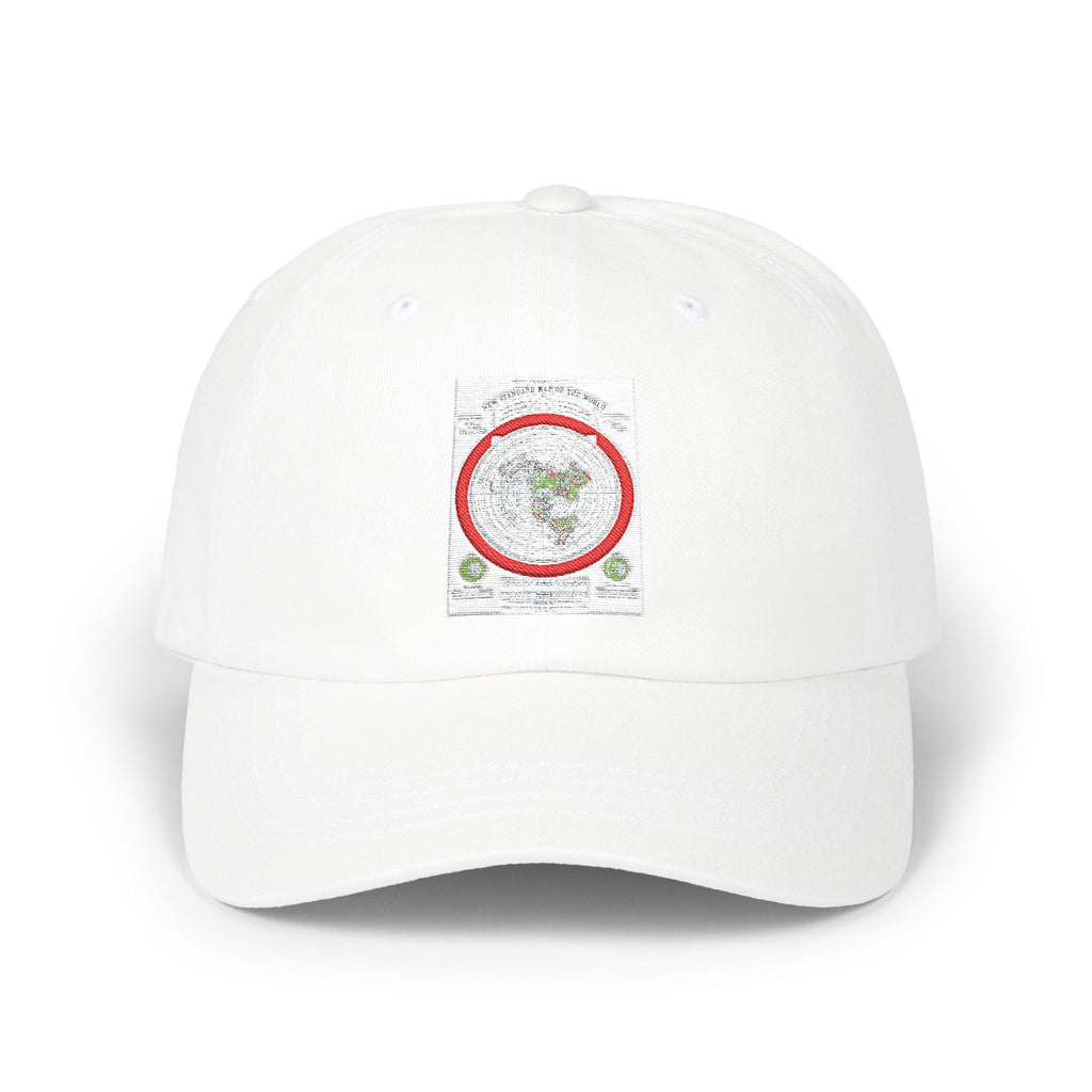 Dad Cap — Vintage Floral Globe Embroidered Baseball Hat