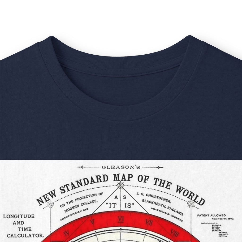 Flat Earth Map Long Sleeve Tee — Vintage 'Seal of the World' Graphic