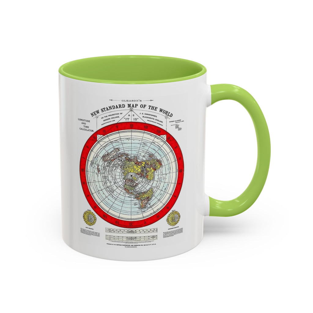 Vintage World Map Accent Coffee Mug (11/15oz)