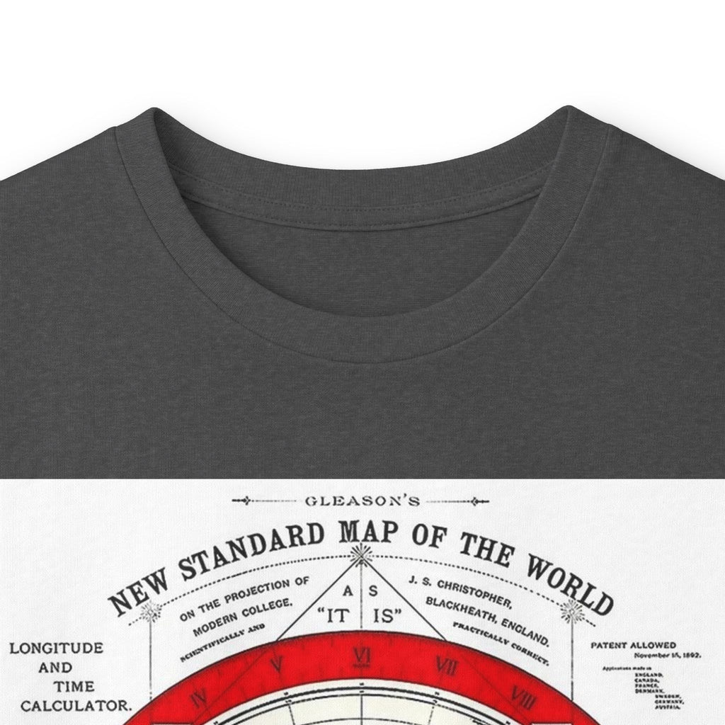 Flat Earth Map Long Sleeve Tee — Vintage 'Seal of the World' Graphic