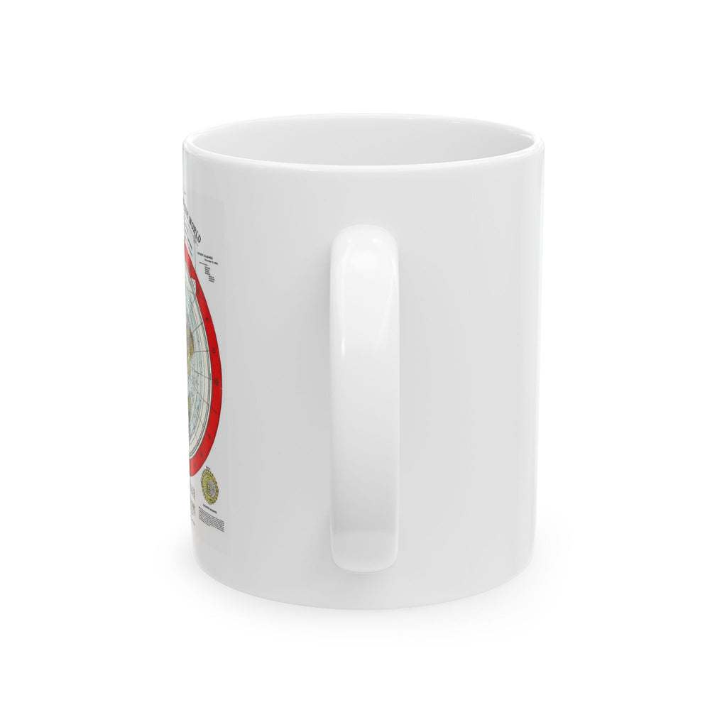 Vintage World Map Ceramic Mug – Retro Atlas Coffee Cup (11oz & 15oz)